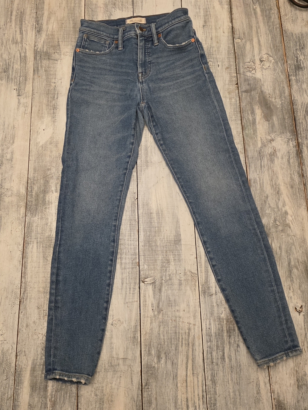Madewell Medium Blue Women's High Rise Skinny Jeans sz 26
